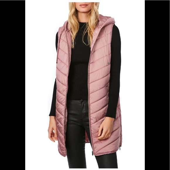 extra long women's down vest